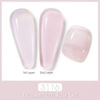 ราคา Arte Clavo 44 Colors Jelly Transparent Gel Nail Nude Pink Polish Skin Color Soak Off Gel Varnish Jade Nail Art Gel Lacquer 15ml (19933125553)