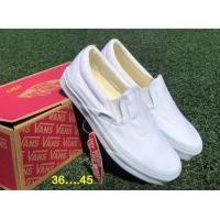 ราคา VANS แบบสวมสีขาวล่วนแบบสวมใส่ สลิบออน (18000551031)