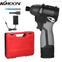 ราคา KKmoon ชุดไขควงไฟฟ้าชาร์จแบบไร้สายชุดไขควงไฟฟ้า DIY 18V แบบไร้แปรงถ่านแรงบิด With3450RPM เร็วและ140Nm พร้อมบิตเคสพกพาเหมาะสำหรับใช้ในบ้านชุดเครื่องมือซ่อมแซมแบบ DIY (20911821881)
