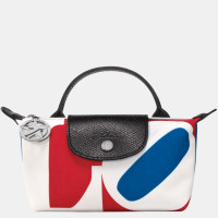 ราคา New 100 Genuine longchamp Le Pliage x Robert Indiana Shopping bag Mini size Canvas Womens handbag tote bags 34175BBA007 White color (21074417122)