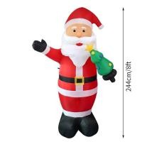 ราคา Inflatable Santa Claus Riding A Shaking Polar Bear Christmas Decoration Outdoor With Rotating LED Xmas New Year Party Decor 2023 (20448955027)