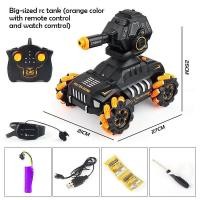ราคา 1 18 RC Tank Car 1 18รถถัง RC รถ12กม ชม All Terrains ยานพาหนะไฟฟ้าสามารถเปิดตัว WaterBomb รถหุ้มเกราะ180 หมุนการถ่ายภาพและ360 หมุนรถ2 4G รีโมทคอนโทรลรถถังของเล่นสำหรับเด็ก (9203574032)