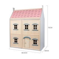 ราคา Spot parcel post New Wooden Childrens Simulation Small Furniture Doll House Boys and Girls Play House Play Double Layer Castle Villa Toys (18851224568)