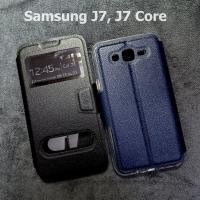 ราคา เคส Samsung J7 J7 Core เคสฝาพับ ซัมซุง โชว์เบอร์ ตั้งได้ (21359498096)