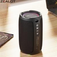 ราคา Zealot ลำโพงไร้สายแบบพกพา S49ที่มีบรรยากาศการหายใจเหมาะสำหรับกลางแจ้ง IPX6กันน้ำทนทานยาวนานรุ่น TWS โทรศัพท์แบบแฮนด์ฟรีเข้ากันได้กับบัตร TF แฟลชไดร์ฟ USB สายออดิโอการเชื่อมต่อกับโทรศัพท์มือถือ แท็บเล็