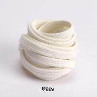 ราคา เชือกผูกรองเท้าผ้าใบ เชือกผูกรองเท้ากีฬา คลาสสิก ผู้หญิง และผู้ชาย เชือกผูกรองเท้าแข็ง แบนคู่ สีขาว สีดํา 1 คู่ (20719010122)