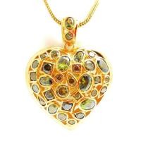 ราคา Thai Jewelry จี้ พลอย เขียวส่อง มรกต รูปหัวใจ ฉลุลายไทย งานชุบทองไมครอน โคลนนิ่ง ทองชุบ ทองหุ้ม เครื่องประดับผู้หญิง ชุดไทย จากช่างจิวเวอรี่ (983498171)