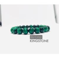 ราคา Green Tigers eye กำไลหินไทเกอร์อายส์สีเขียว หินแห่งดวงและโชคลาภที่ดี ขนาด 8 10 และ 12 มิล หินแท้ (12931007042)