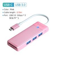 ราคา ออก E TAX ลดหย่อนภาษีได้ ORICO Type C HUB 0 15M 4 Port USB Splitter SD TF Adapter For Laptop with Mac OS 10 X Above Linux Android PAPW (20030949966)