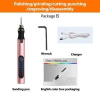 ราคา ปากกาแกะสลักไฟฟ้าแกะสลักชุดเครื่องมือ USB ชาร์จแกะสลักแกะสลักปากกาไมโครไร้สายแกะสลักเครื่องมือสำหรับ DIY ศิลปะแกะสลัก (16304921477)