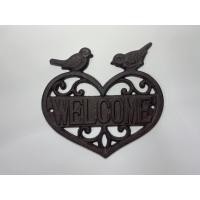 ราคา ป้ายเหล็กหล่อ Welcome Style Retro 19 5 20 ซม ลายนกเกาะหัวใจ สำหรับตกแต่งผนัง (21373411585)