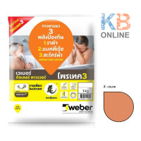 ราคา Weber ยาแนวเวเบอร์ พาวเวอร์ กันเชื้อรา เน้นห้องน้ำและห้องครัว 1 กก (5448796254)