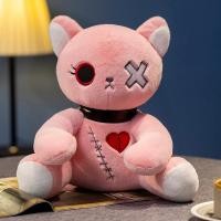 ราคา ตุ๊กตาของเล่นตุ๊กตาแมวแบบโกธิคการตกแต่งบ้านตุ๊กตาสัตว์โลลิต้าชุดสีเข้มสำหรับเด็ก (21357596688)