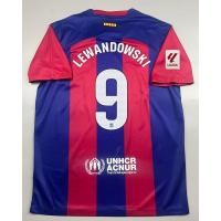 ราคา เสื้อบอล แฟนบอล บาร์เซโลน่า เหย้า 2023 24 Barcelona Home 9 LEWANDOWSKI อาร์มลาลีก้า (20513376436)