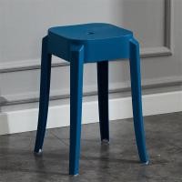 ราคา Spot parcel post Nordic Plastic Stool Thickened High Stool Home Living Room round Stool Spare Stool Simple Modern Square Stool Chair (20552223692)