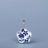ราคา 2023 New Necklace For Women Fashion Flower Pendant Handmade Enamel Jewelry Wedding Bridal Clavicle Chain Women Sweater Chain (20505732894)