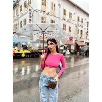 ราคา Showb Crop Top เสื้อครอปแขนยาวเว้าหลัง (19793256679)