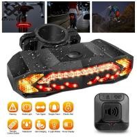 ราคา ไฟจักรยานสุดเท่ห์วงกลม Led ไฟท้ายสัญญาณเตือนแบบไร้สายไฟเบรครีโมทคอนโทรลไฟเลี้ยวไฟขับขี่ไฟ Led เปลี่ยนสีได้ (20727248726)