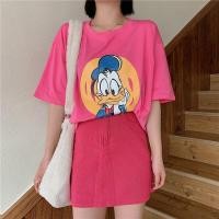 ราคา Tsion เสื้อยืดแฟชั่น สกรีนลายการ์ตูนน้องเป็ดก๊าบ เนื้อผ้าไม่หนาไม่บางเกินไป สวมใส่สบาย (15353449203)