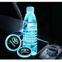 ราคา 2Pcs รถยนต์ไฟ Led ที่วางแก้วแผ่นโฟมจิ๊กซอปูพื้น Anti Slip สำหรับ Toyota Prado Sienna Auris Avalon Corolla Avensis Camry Verso Yaris (21125609281)