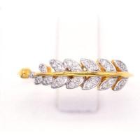 ราคา Happy Jewelry แหวนเพชรของแท้ แหวนใบมะกอกเรียง ทองแท้ 9k 37 5 ขายได้ จำนำได้ ME767 (16950895334)