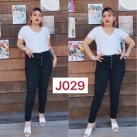 ราคา J029 กางเกงยีนส์ขาเดฟยึดด สาวอวบ สีดำ (12335700044)