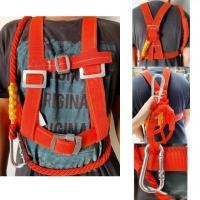 ราคา ส่งจากนครปฐม เข็มขัดนิรภัย เข็มขัดเซฟตี้ Safety Belt เข็มขัดเซฟตี้ครึ่งตัว เข็มขัด นิรภัย พร้อมเชือกเซฟตี้ เส้นคู่และอุปกรณ์ดูดซับแรงกรG (15932399191)