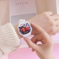 ราคา เด็ก LED คิตตี้นาฬิกากันน้ำมัลติฟังก์ชั่ดิจิตอลการ์ตูนนาฬิกาข้อมือสำหรับสาวลำลองสตรีนาฬิกาของขวัญ (16369250010)