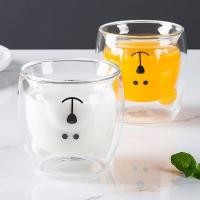 ราคา แก้วสองชั้น แก้ว2ชั้น ลายน่ารักรักษ แก้วหมี แก้วทนความร้อน คุณภาพดีแข็งแรง แก้วน้ำใหม่ 250ml Cute Double layer Bear Cup (19260587716)