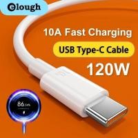 ราคา Elough 10A USB Type C Super Fast Cable 120W สำหรับ Huawei Mate 40 50 30 Xiaomi Honor Fast Charging USB C Charger Cable Data Cord Xiaomi 12 Pro USB C Charger Line Data Cord Fast Charging Wire 120W 6A S