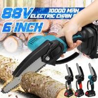 ราคา 6 Inches 88VF Cordless Electric Saw Garden Tree Logging Trimming Saw Pruning ChainSaw Power Tools For 18V Battery (20722176165)