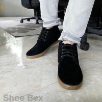 ราคา PBshoe รองเท้าบูทชาย รองเท้าบูทหนังหุ้มข้อ PB702 Black (13830187)