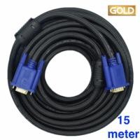 ราคา สายจอ VGA TO VGA Cable VGA M M 15M สายยาว 15เมตร Gold (132008393)
