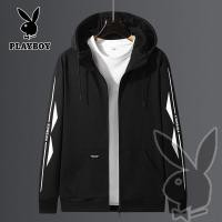 ราคา PLAYBOY ยี่ห้อเสื้อคลุมด้วยผ้าผู้ชายซิปเสื้อกันหนาวแขนยาวใหม่คาร์ดิแกนสบายๆแจ็คเก็ตคลุมด้วยผ้า M 8XL (16506706389)