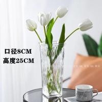 ราคา COD European style glacier ins transparent glass vase hydroponic rose dried flowers large mouth living room decoration (18779966887)