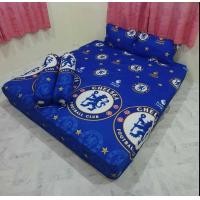 ราคา ชุดผ้าปูที่นอน ลายเชลซี 5 6ฟุต ผ้านุ่ม ขนาดมาตรฐาน ลายสินค้าแนวนอน (12351750779)