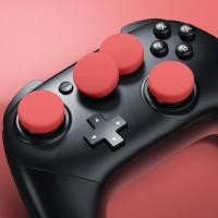 ราคา ชุดฝาครอบจอยสติ๊ก2ชิ้นฝาครอบแท่งอะนาล็อกสำหรับ Nintendo Switch Pro PS5 PS4 ไวเลสคอนโทรล (21385353001)