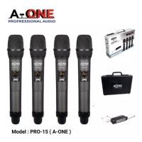 ราคา ไมค์ลอย4ตัวไร้สาย แบบพกพา ระบบUHF รุ่น PRO M4 PRO 15 M66ไมค์ลอยไร้สาย ไมค์ 4 ตัว ไมค์ลอย 18650 (8647485651)