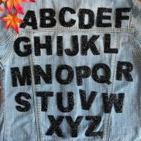 ราคา ตัวอักษรเพชร เพชรรีดร้อน คริสตัล ตัวอักษรภาษาอังกฤษ A Z ตัวรีดติดเสื้อ Letter Alphabet Patch (20211228013)