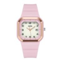 ราคา Gedi Student Sports Style Examination Watch Square Watch With Luminous Strip Calendar Silicone Band Waterproof Quartz Watch (21141505325)