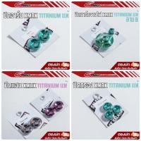 ราคา อุดอาม xmax it salaya ปิดมาร์คจานไฟ ปิดกรองอากาศ อุดรูกระจกแฮนด์ XMAX300 ไทเทเนียม ช่างอิฐศาลายา น็อตไทเท แท้ (20860232661)