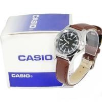 ราคา พร้อมกล่อง นาฬิกาข้อมือ สายหนัง สีน้ำตาลดำ วันที่ นาฬิกาcasio กันน้ำ นาฬิกาผู้ชาย นาฬิกาผู้หญฺิง ควอตซ์ชายหญิง RC631 (11336397466)