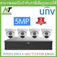 ราคา UNIVIEW ชุดกล้องวงจรปิด XVR301 04G3 UAC T115 F28 เลนส์ 2 8mm จำนวน 4 ตัว BY N T Computer (17502694777)