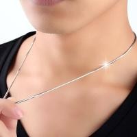 ราคา สร้อยคอเงินแท้ CUT321สร้อยคอผู้ชายโซ่แท่งโลหะยาวสร้อยคอผู้ชายโซ่เงิน Domineering เครื่องประดับสุดหล่อเรียบง่ายของขวัญ (13223671099)