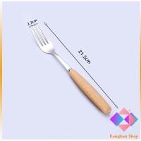 ราคา KANGBAN ชุด มีด ช้อน ส้อม ช้อนกาแฟ ช้อนยาว ตะเกียบ วัสดุสแตนเลสและไม้ ช้อนส้อมด้ามไม้ Stainless steel cutlery (14808876164)