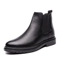 ราคา Winter Leather Men Riding Boots Shoes Chelsea Handsome Vintage English Style High Quality Platform (16492411671)