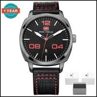 ราคา Mini Focus นาฬิกาข้อมือสายหนังเท่ห์ แบรนด์หรู แสดงวันที่ MF0013 พร้อมกล่องนาฬิกา Mini Focus Original (110691057)