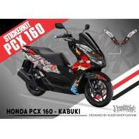 ราคา สติ๊กเกอร์ติดรถ สติกเกอร์แต่ง สติกเกอร์ กันรอย Honda PCX ลาย Kabuki (20742343402)