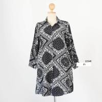 ราคา 2254R เดรสเชิ้ตผ้าไหมอิตาลี่เเขนยาวลายผ้าเช็ดหน้า (20623674004)