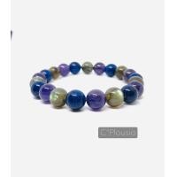 ราคา กำไลหิน 3 พลังหินมงคล Amethyst Labradorite Lapis lazuli อเมทริส ลาบาดอไรด์ ลาพิส ลาซูลี ขนาด 8 10 และ 12 มิล (20912581979)